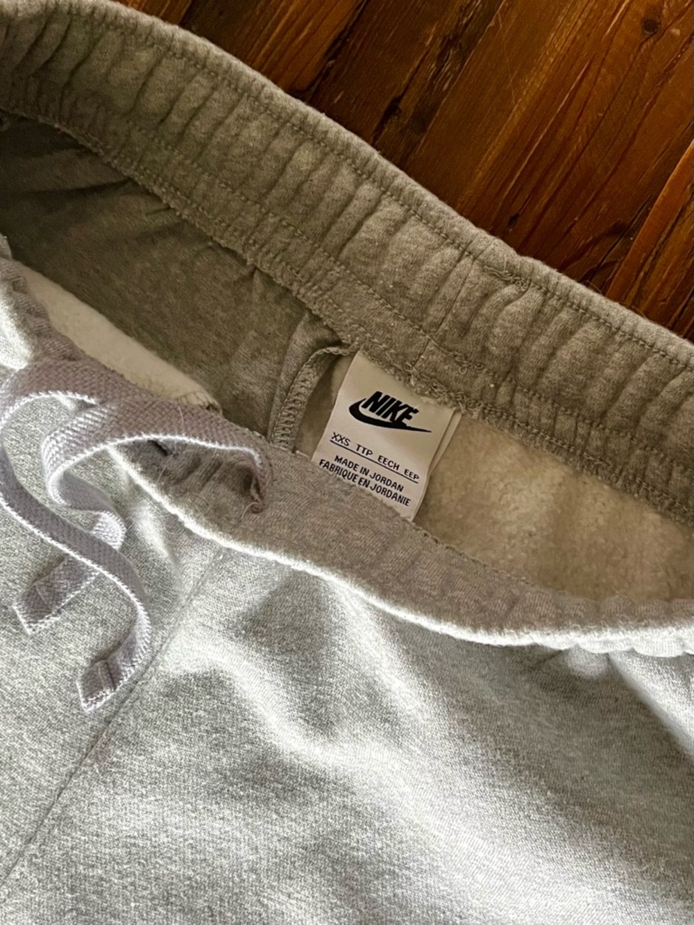 Nike Gray Fleece Joggers with White Swoosh Sz XXS EUC - Picture 4 of 10